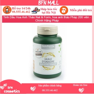Tinh dầu hoa anh thảo nat & form, hoa anh thảo pháp 200 viên - chính hãng pháp
