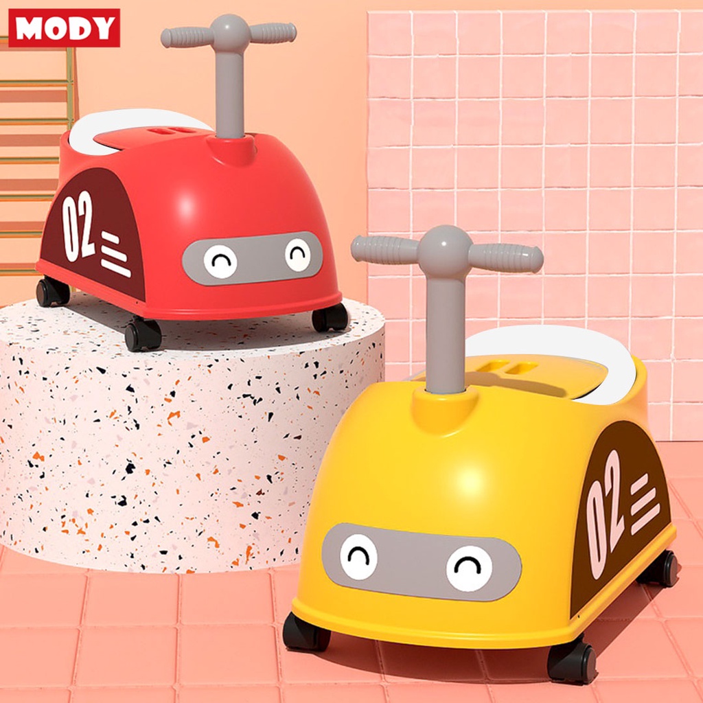 Bô vệ sinh cho bé kiểu ô tô có bánh xe Mody M5901