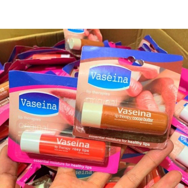 Dưỡng môi Vaseline thỏi nâu