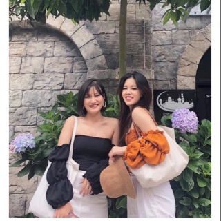[ ẢNH THẬT TRẢI SÀN] ÁO TRỄ VAI TAY BỒNG FULL 5 MÀU SIÊU XINH MINT CROPTOP