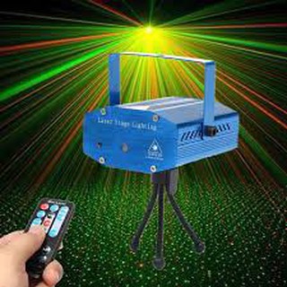 Đèn chiếu Laser Stage Light mini chiếu sao quẩy bar karaoke