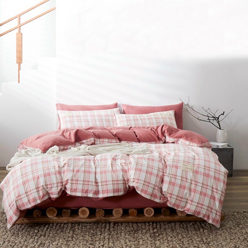 Bộ Chăn ga gối Cotton Tici kẻ Sunday bedding, nhập khẩu hàn quốc mẫu mới nhất 2020 | BigBuy360 - bigbuy360.vn
