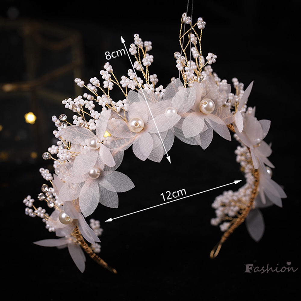 Set Cài Tóc + Bông Tai Mềm Mại Đính Ngọc Trai Nhân Tạo Dành Cho Cô Dâu