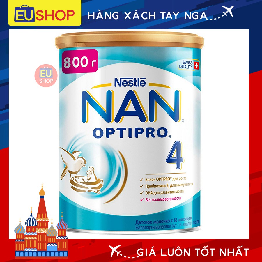 DATE 2022 Sữa bột NAN Nga OPTIPRO  Hộp 800g  số 03