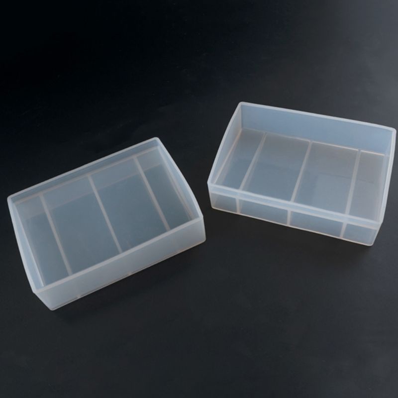 Khuôn Silicone Hình Chữ Nhật Làm Mặt Trang Sức Epoxy UV DIY
