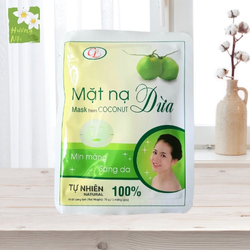 Miếng lẻ dùng thử Mặt nạ dừa Cửu Long