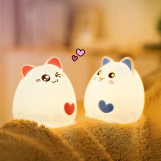 Đèn ngủ,đèn cảm ứng silicon cảm ứng có remote WH-A05 - (Nhiều Mẫu)