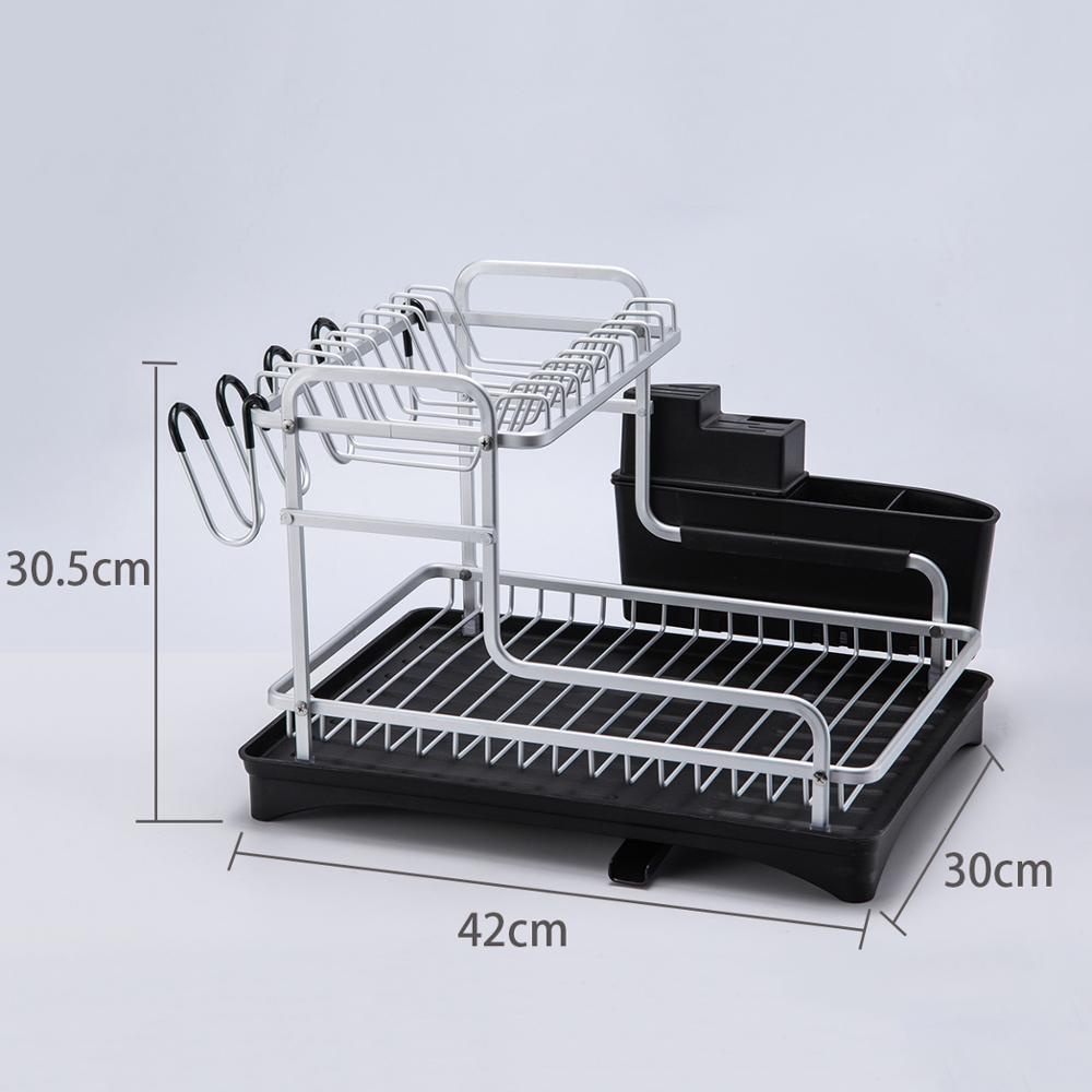 Giá Đỡ Chén Dĩa Bằng Hợp Kim Nhôm Tiện Dụng Cho Nhà Bếp