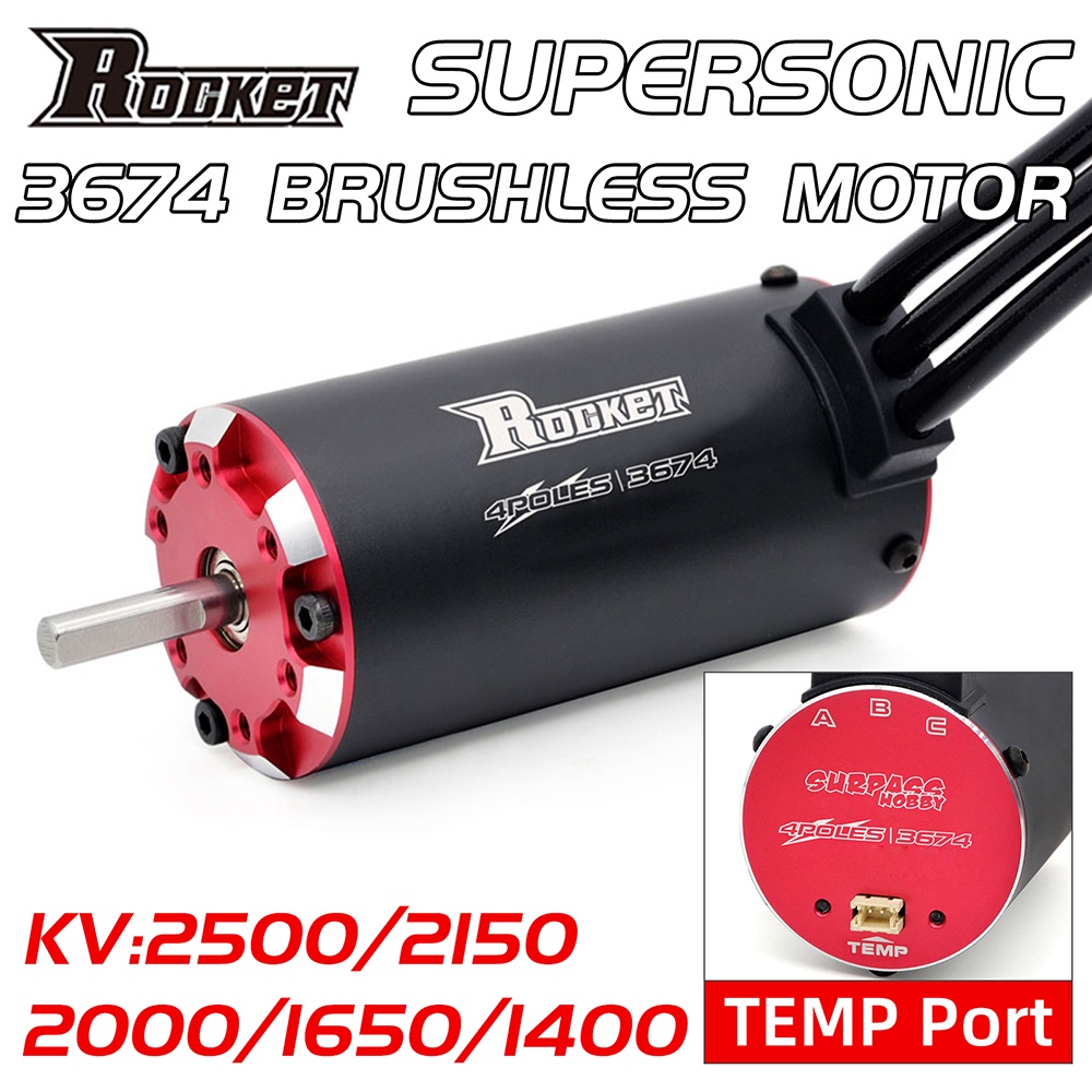 TRAXXAS TAMIYA Tên Lửa Siêu Âm Không Chổi Than 3674 2500kv 2150kv 2000kv 1650kv 1400kv w Cảm Biến Nhiệt Cho Xe Hơi Điều Khiển Từ Xa Tỉ Lệ 1 / 8 1 / 10