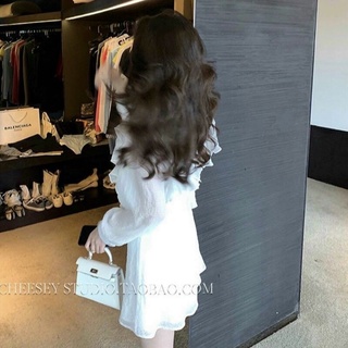 🦋Đầm Bèo Trắng Tay Dài Cực Xinh🦋
