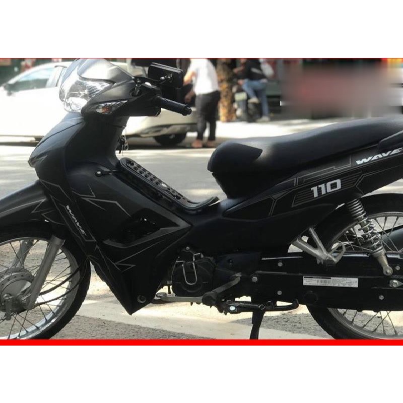 Tem Trùm Wave A Đen Nhám chỉ xám