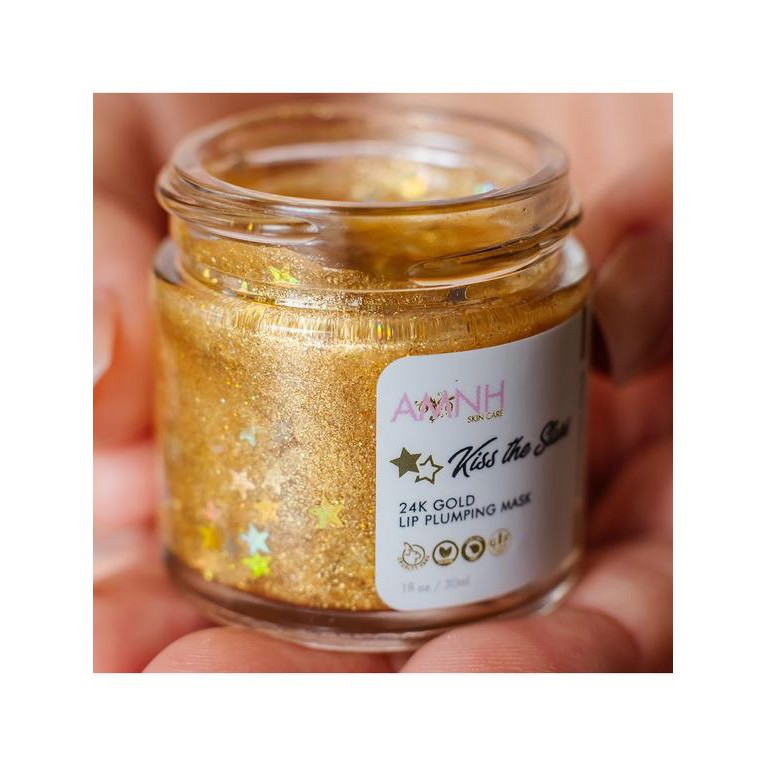 Aminnah - Mặt Nạ Dưỡng Môi Aminnah Kiss The Star 24K Gold Lip Plumping Mask 30ml