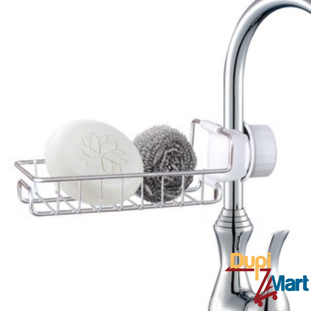 [SIÊU TIỆN ÍCH] Khay Rổ Giỏ treo gắn vòi bồn rửa chén bát INOX siêu bền đa năng tiện dụng -DupiMart