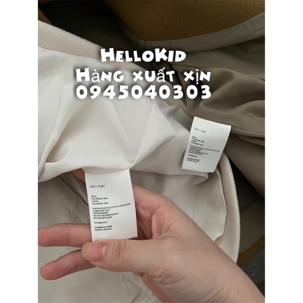 Áo dạ Oak nữ xuất dư