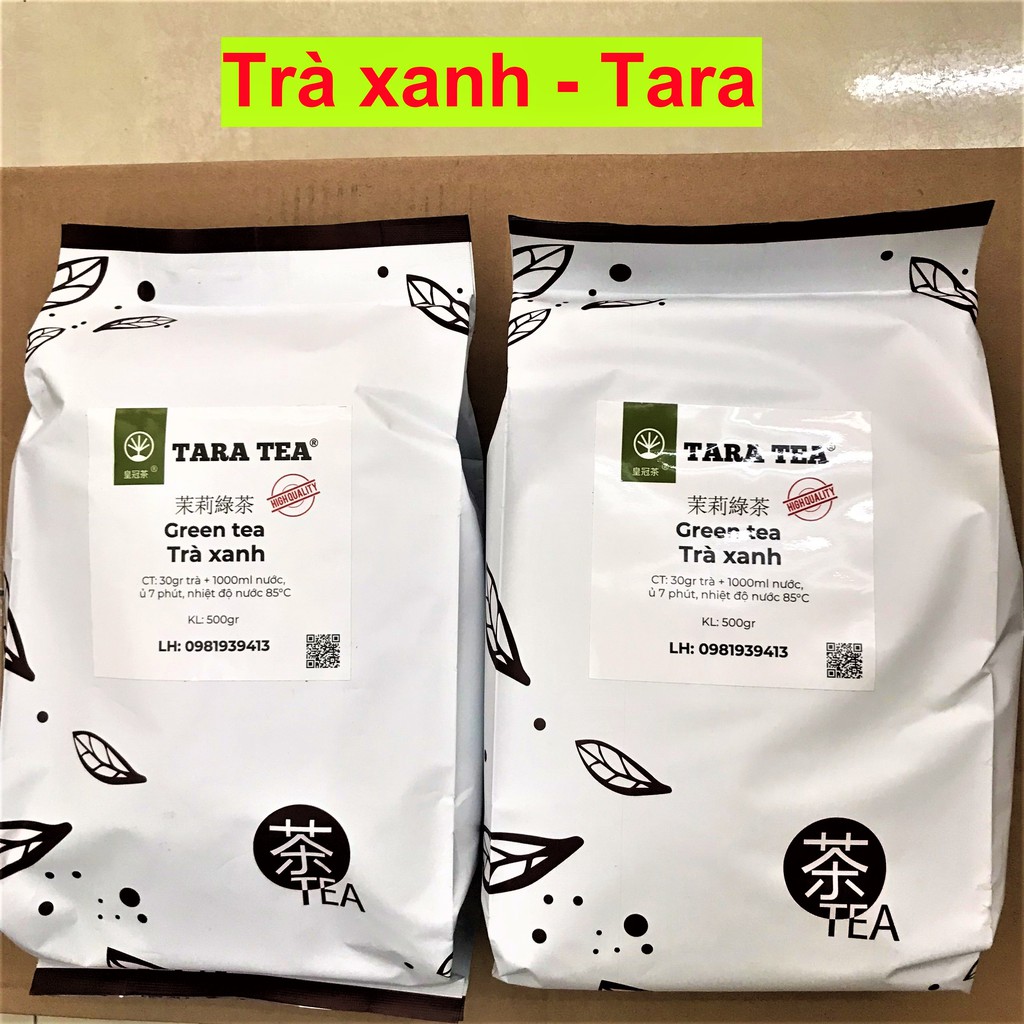 Trà Xanh nhài Tara Pha chế trà chanh - trà hoa quả Túi 500g