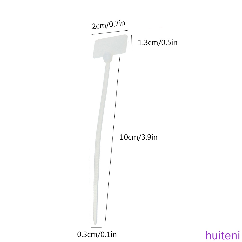 Bộ 100 dây rút tự khóa bằng nylon dùng đánh dấu dây cáp tiện dụng