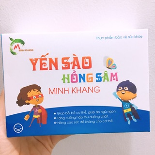 Yến Sào Hồng Sâm_Vitamin tăng đề kháng_trị táo bón_bảo vệ đường tiêu hoá_kích thích ngon miệng