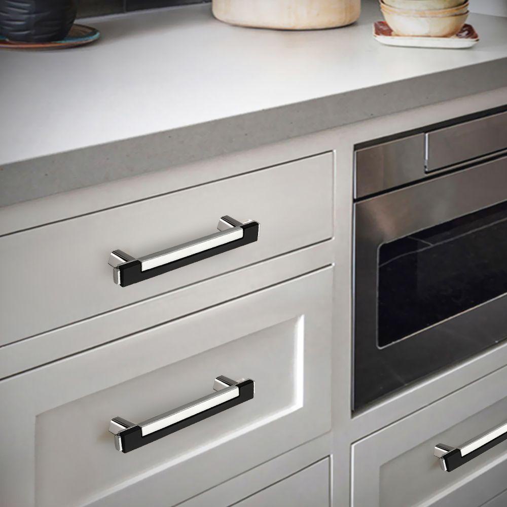 KUNHEV Tay Nắm Cửa Tủ Bếp Bằng Hợp Kim Kẽm Hai Màu Sắc