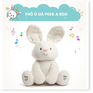 Chú Thỏ Nhồi Bông Ú Oà hát và nói chuyện Bunny Peek-A-Boo™