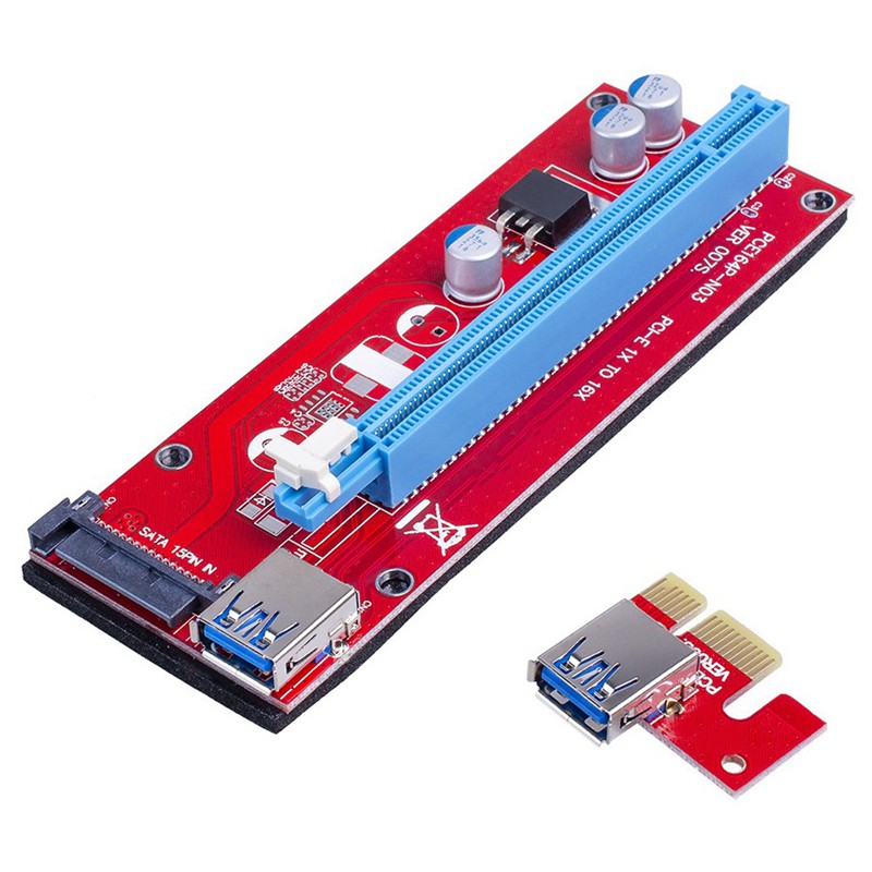 Bảng Mạch Chuyển Đổi Ver007S Pci-E Riser 1x Sang 16x Usb 60cm Usb 3.0 | BigBuy360 - bigbuy360.vn