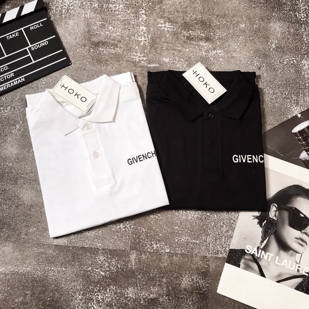 ÁO THUN POLO CỔ SƠ MI NAM GIVANCHI IN CHỮ NỔI SIÊU HOT PHỐI BO NÁCH CỰC HOT (KÈM VIDEO THẬT ĐỂ KHÁCH THEO DÕI) H.H.P