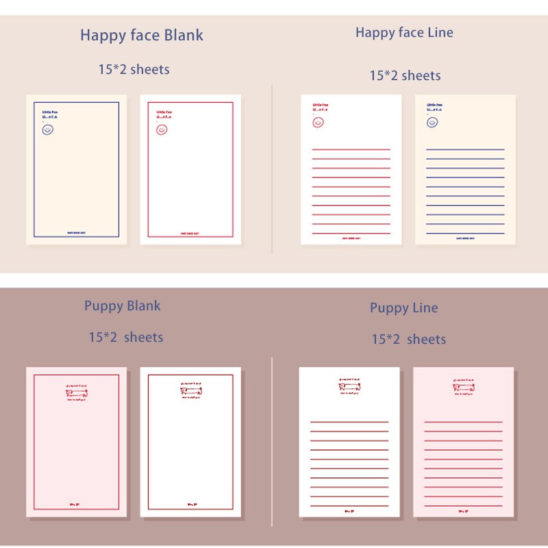 Set 30 tờ giấy ghi chú phong cách vintage