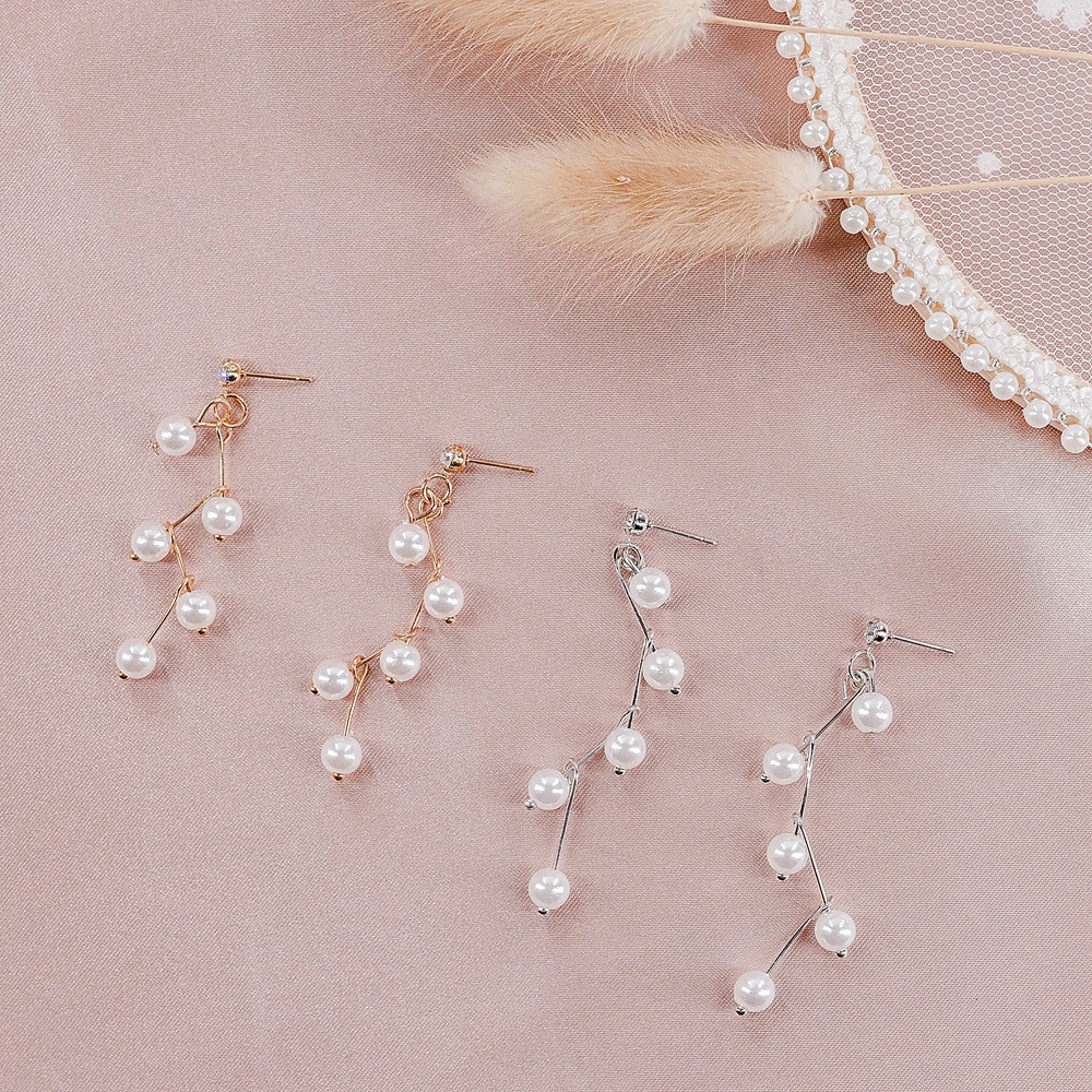 Hoa tai tua dua dài phong cách Hàn Quốc thời trang cho nữ