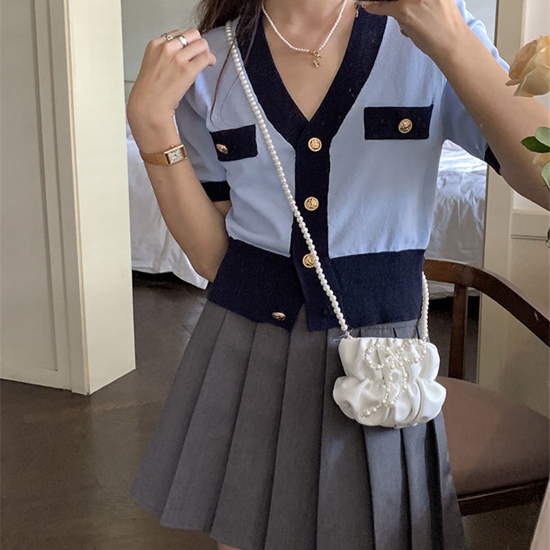 Túi Đeo Chéo Mini Hình Đám Mây Thắt Nơ Phối Dây Xích Dễ Thương Cho Bạn Gái