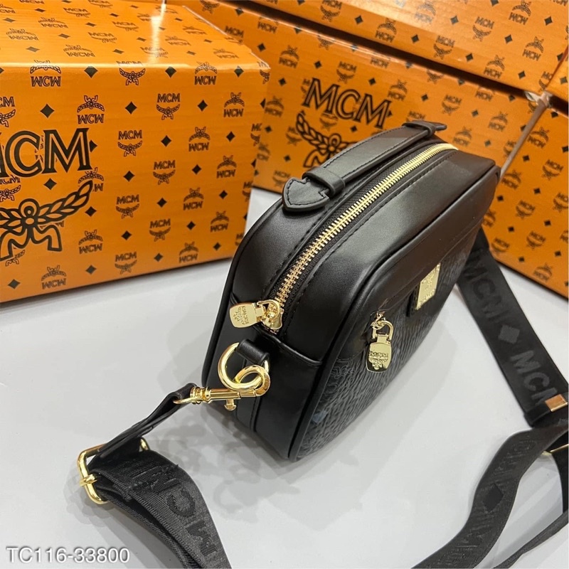 Túi Da Đeo Chéo M.C.M Thời Trang Sang Trọng Cho Nam Nữ