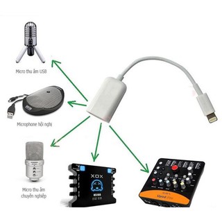 Cáp OTG Cho Iphone-Ipad -Apple