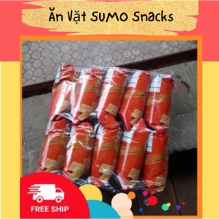 Bịch 10 Gói Bim Bim Snack Bí Đỏ Vị Bò Nướng Oishi 14/16g-Ăn Vặt Sumo Snack