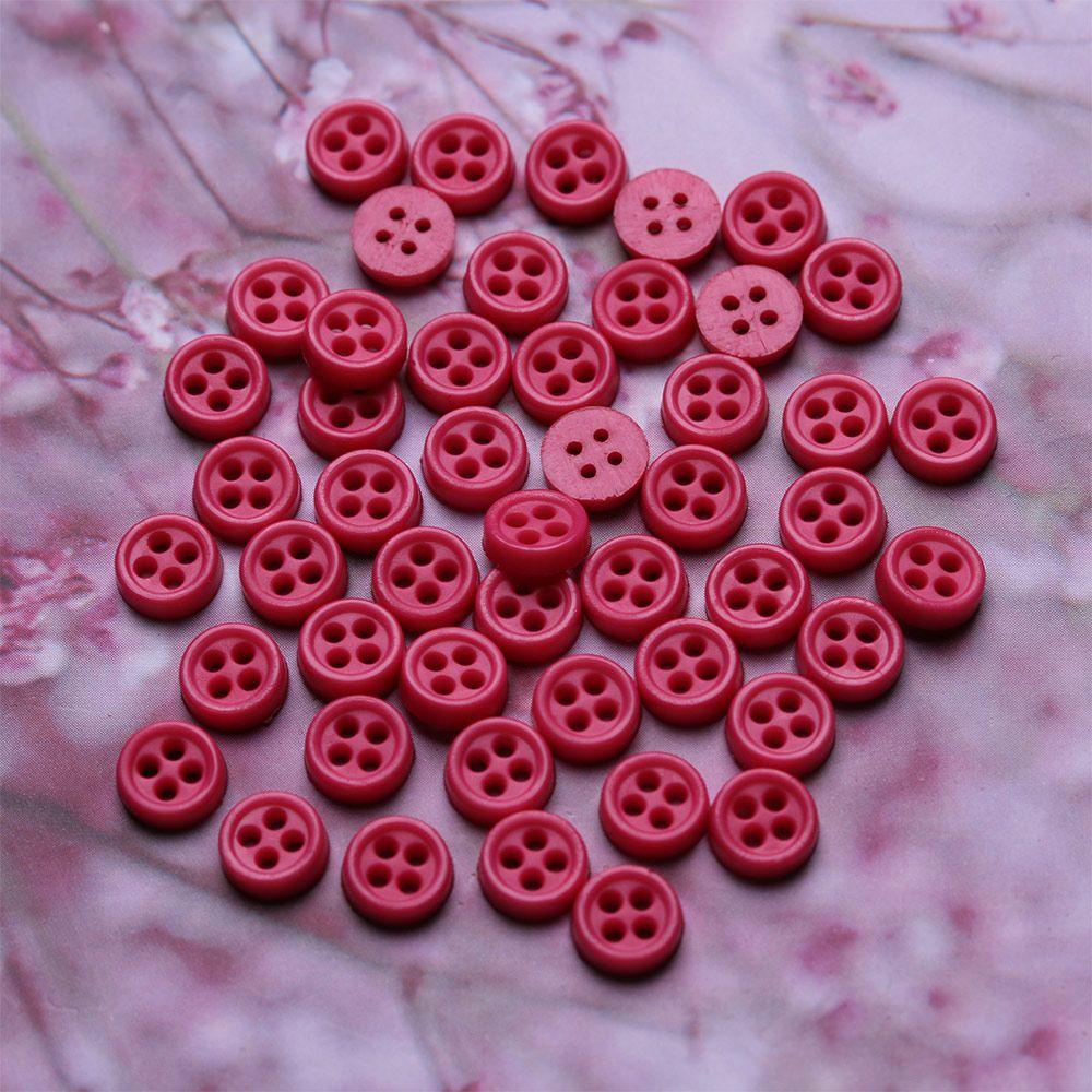 50 Nút Áo Mini 6mm Cho Búp Bê