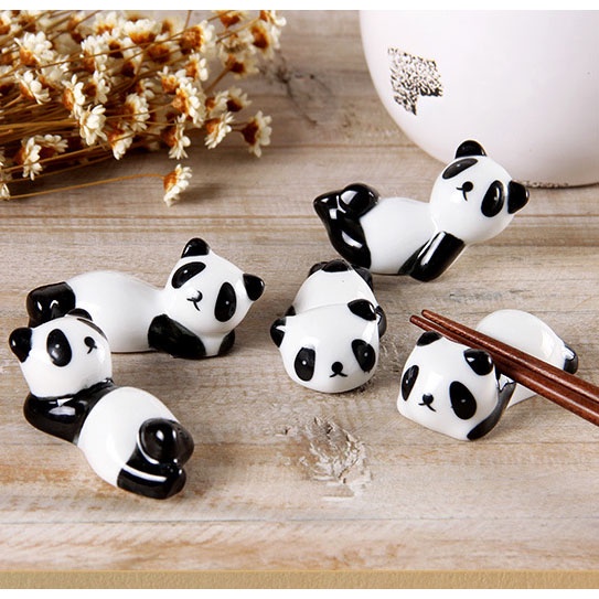 Gác Đũa Gốm Hình Gấu Trúc