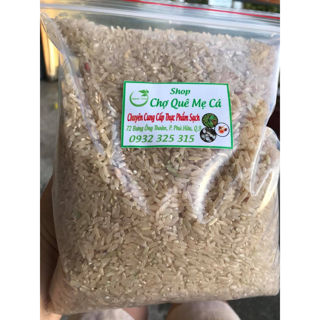 Gạo nguyên cám, gạo lứt thường dành cho người ăn kiên, tiểu đường 1kg