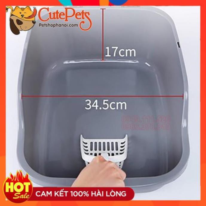 Nhà vệ sinh mèo nắp vỏ sò - phụ kiện thú cưng Hà Nội