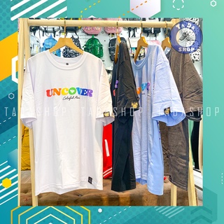 Áo Phông đen oversize Nam Nữ UNCOVER 7 màu ảnh thật