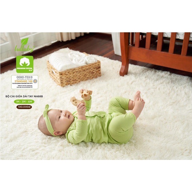 Lullaby - Set Combo đồ sơ sinh kèm phụ kiện mũ, bao tay, bao chân cho bé trai, bé gái