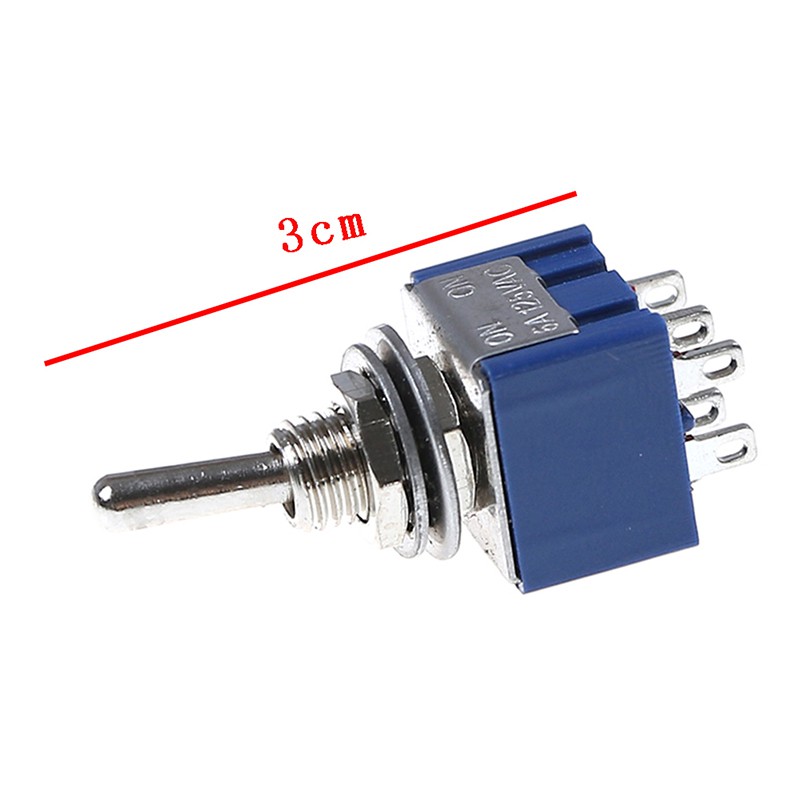 Set 5 Công Tắc Mini 6p 6a 125vac 6 Pin Dpdt On-on