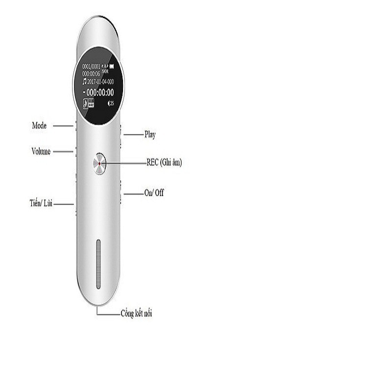 Máy Ghi Âm GA819 Bộ Nhớ Trong 8GB - Máy Ghi Âm Chuyên Nghiệp- Digital Voice Recorder