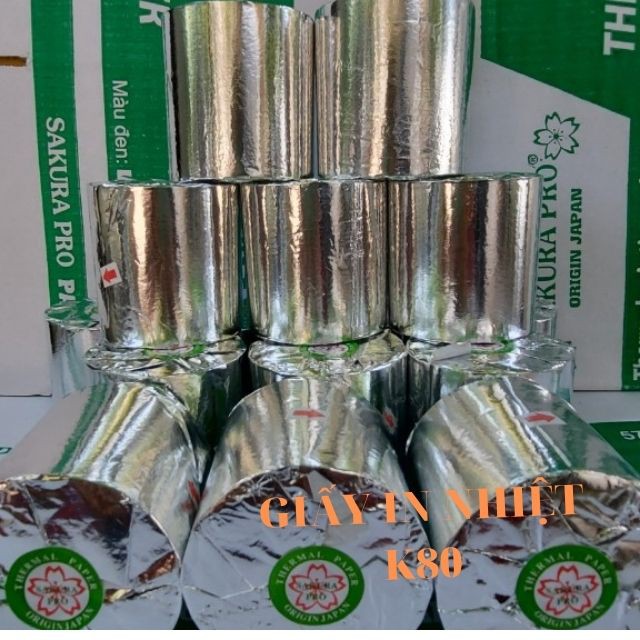 Kích Thước K57x45mm, Giấy In Nhiệt, Bill, Hóa Đơn, Công Nghệ Nhật Bản