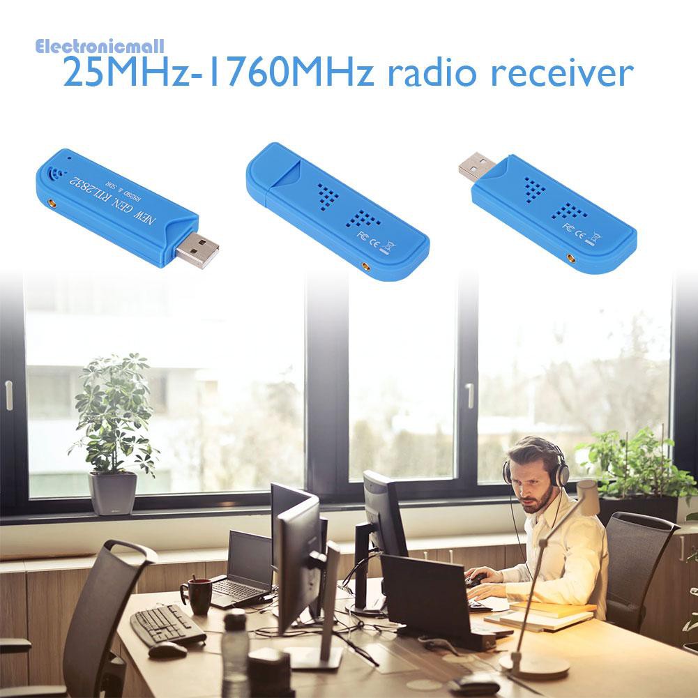 ElectronicMall01 Mini Digital USB 2.0 TV Receiver DAB FM SDR RTL-SDR A300U Portable Tuner Dongle