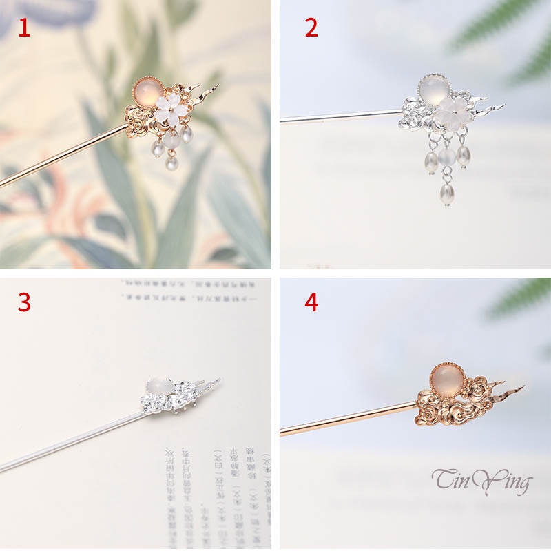 GETNOIVAS Trâm Cài Tóc Dáng Dài Phong Cách Trung Hoa Cổ Điển Cho Nữ