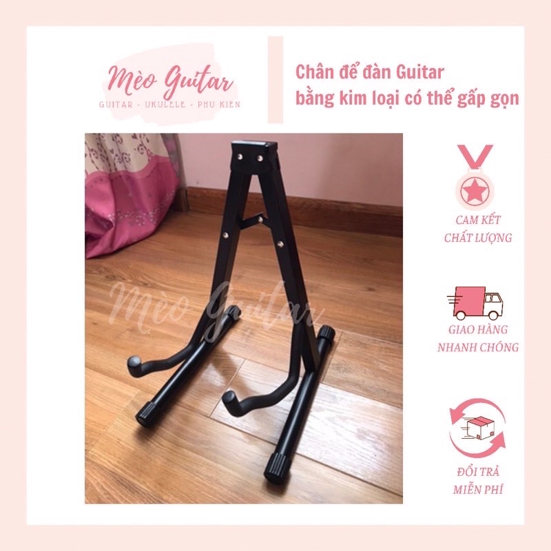 Giá để đàn guitar bằng kim loại có thể gấp gọn | Chân để đàn Guitar chất lượng | Chân chữ A | Mèo Guitar