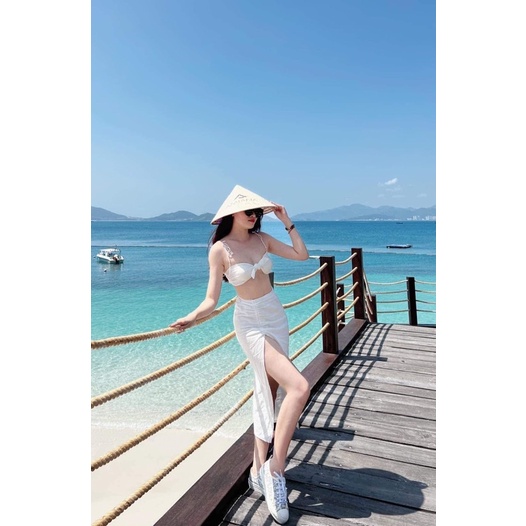 [ FROM CHUẨN ] Bikini áo tắm 2mảnh kèm quây hàng có sẵn