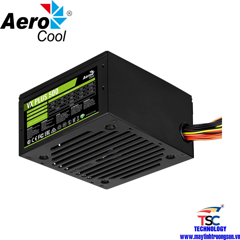 Nguồn Máy Tính Aerocool VX PLUS 600W 500W 350W 230V N-PFC Chính Hãng | Bảo Hành 36 Tháng TTBH Hà Nội Và Sài Gòn