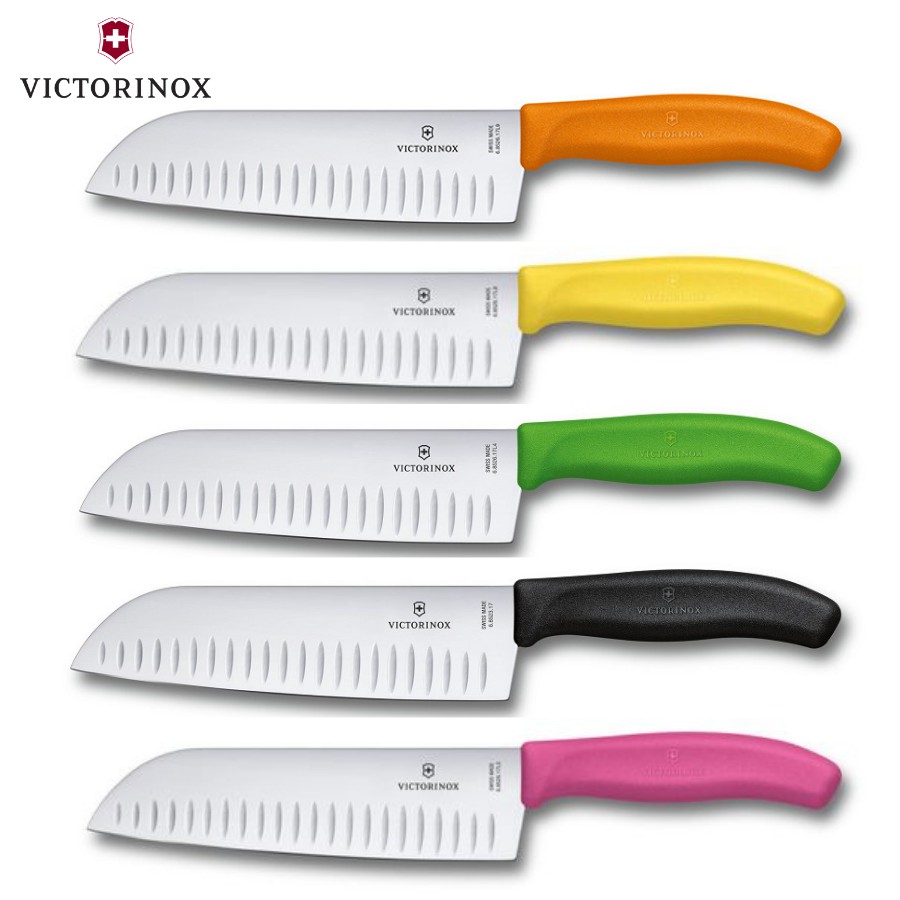 Dao Bếp VICTORINOX Santoku Cạnh Sáo Cán Nhựa Nhiều Màu 17cm | Shopee Việt  Nam
