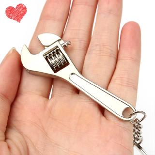 Practical Tool Wrench Monkey Spanner Key Chain Car Metal Keyring