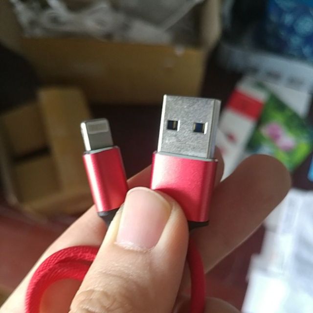 Dây cho ip7 về trước vải dù bền chắc dành cho IP/tablet táo