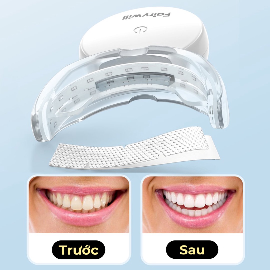Máy làm trắng răng Fairywill FW 106, cho răng trắng bóng tự nhiên chỉ sau 14 lần sử dụng