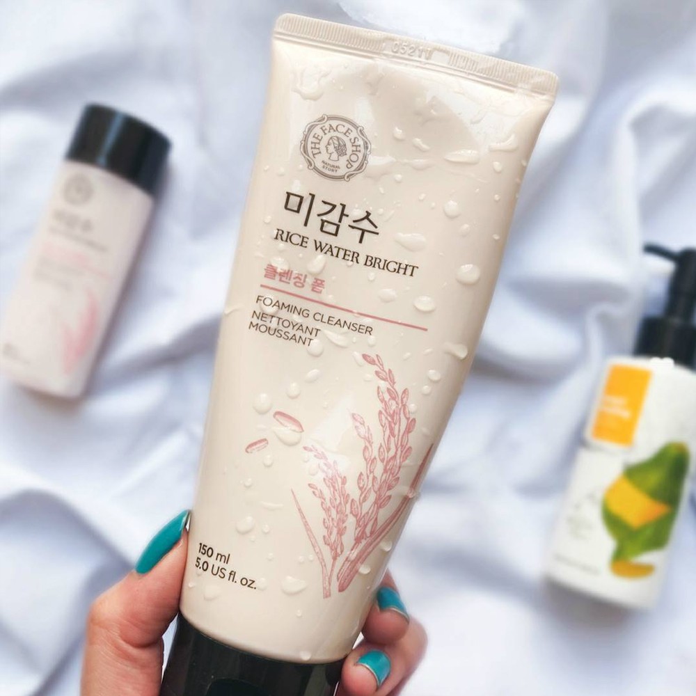 Sữa rửa mặt gạo The Face Shop Rice Water Bright Foaming Cleansing 150ml Hàn Quốc